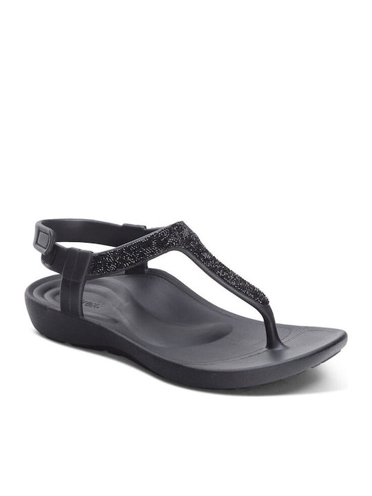 Women's Flat Sandals Anatomic in Black Color