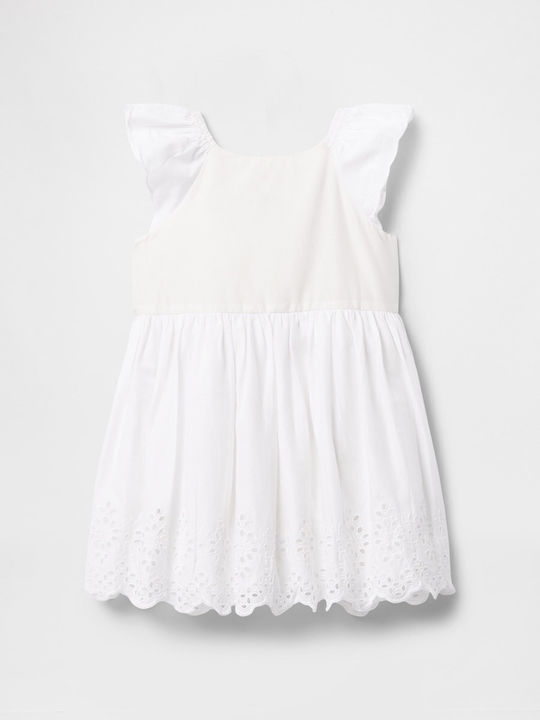 Kinderkleid Kurzärmelig Optic White