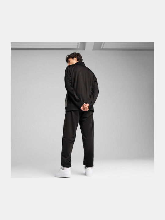 Poly Tracksuit Glossy with Elastic Black