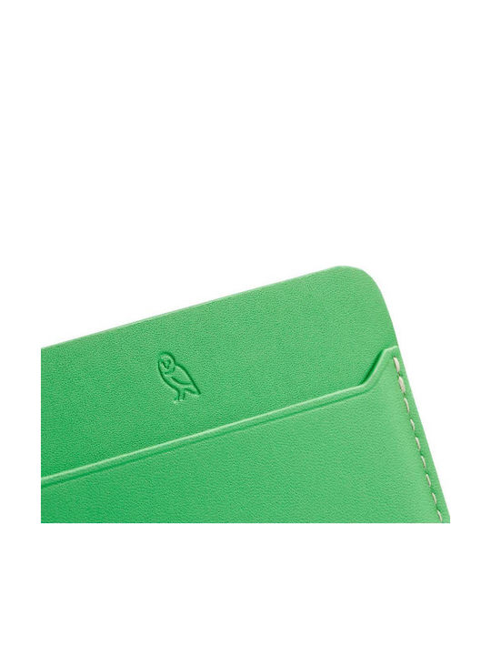 Кожен Мъжки Портфейл За Карти С RFID Зелен