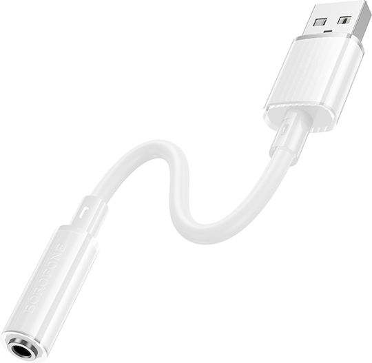 Borofone Bv22 Converter USB-A male to 3.5mm female White 1pcs