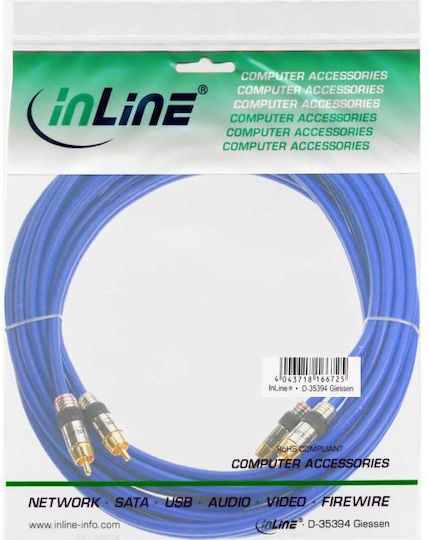 Intos Electronic Cablu 2x RCA de sex masculin - 2x RCA de sex masculin 7m 89707P
