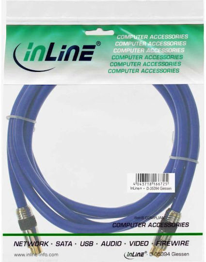 InLine Καλώδιο DIN male - Din male 1m 89949P 1τμχ