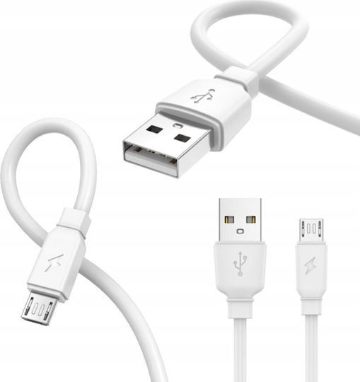 Jellico 1m Regular USB 2.0 to micro USB Cable White