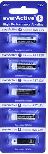 everActive High Performance Alkaline Batterien A27 12V 5Stück