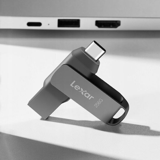 Lexar D400 32GB USB 3.1 Stick with connection USB-C & USB-A Gray