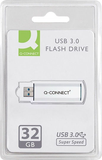 Q-Connect 32GB USB 3.0 Stick Λευκό