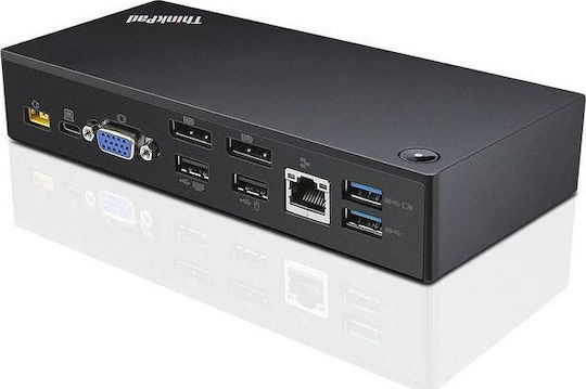 Lenovo ThinkPad Dock / USB-C Docking Station mit DisplayPort 4K Ethernet Schwarz
