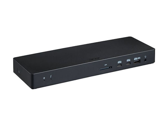 Acer USB-C Docking Station με HDMI/DisplayPort 4K PD Ethernet και σύνδεση 3 Οθονών Γκρι (HP.DSCAB.015)