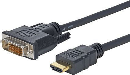 Microconnect Kabel DVI-D-Stecker - HDMI-Stecker 5m Schwarz (HDM192415)