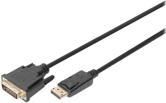 Digitus Cablu DVI-D - DisplayPort 3m Negru (DB-340301-030-S)