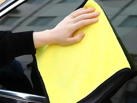 Verk Group Cloths Microfiber Cleaning Car Yellow 30x30cm 3pcs