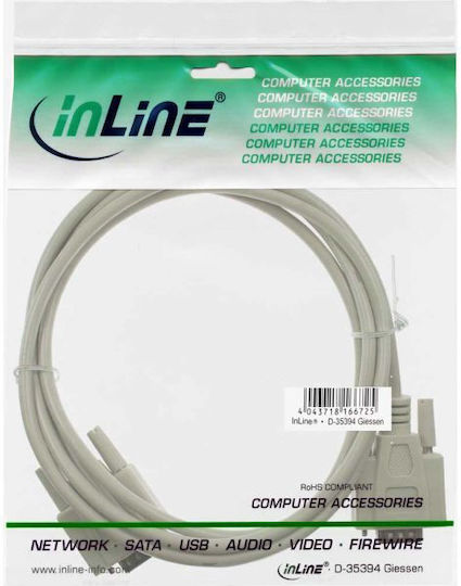 InLine Кабел VGA мъжки - VGA мъжки Черен 2м (12212)