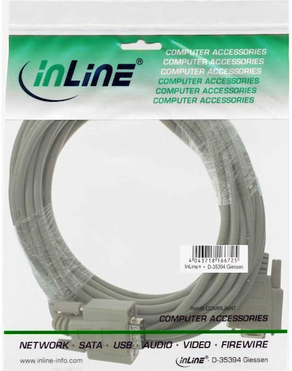 InLine Cable VGA male - VGA female Γκρι 15m (12211)