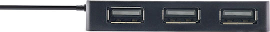 InLine Hub 4 Θυρών USB 2.0 με σύνδεση USB-A