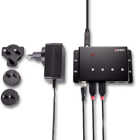 Lindy Hub USB Cu 4 Porturi USB 3.0 Cu Conectare USB-A