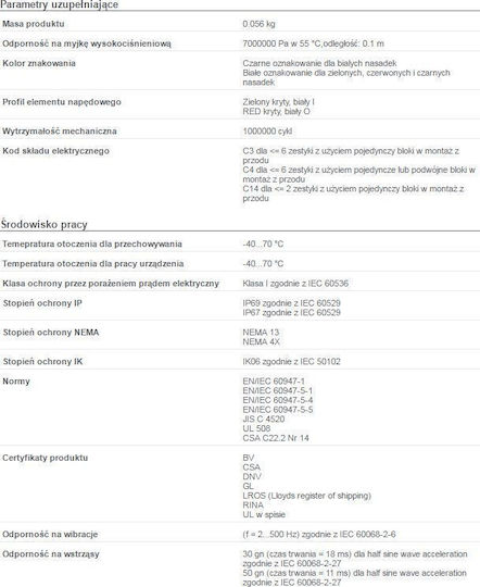 Schneider Electric Întrerupător Buton Dublu Verde 1buc