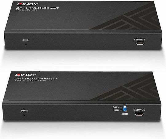 Kvm Switch Lindy 150m Cat.6 Displayport &usb Hdbaset Ext Ir/rs232