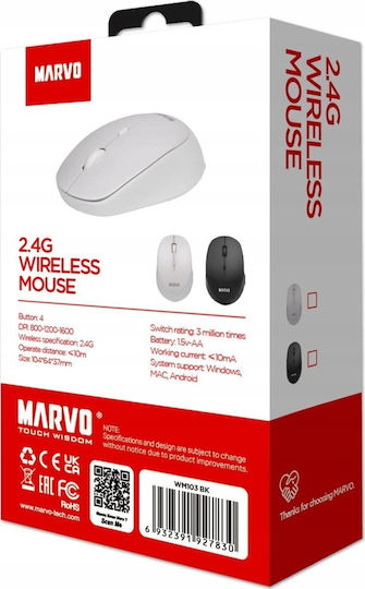 Marvo WM103WH Безжична Мишка Бяла