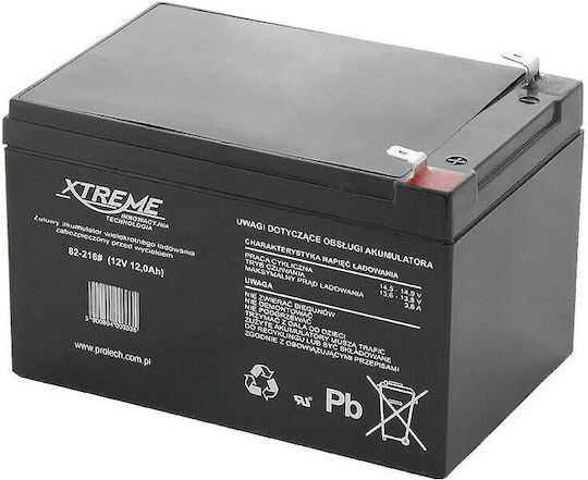 XTREME Батерия UPS с Капацитет 12Ах и Напрежение 12V DM-82-216 1бр
