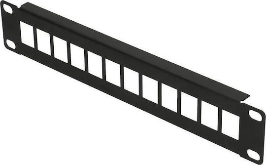 Extralink Οπτικό Patch Panel για Rack 10" 12 Θυρών Μαύρο