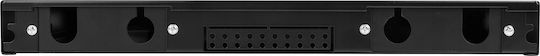 Lanberg Panou Patch Optic pentru Rack 1U 19" 24 Porturi Negru