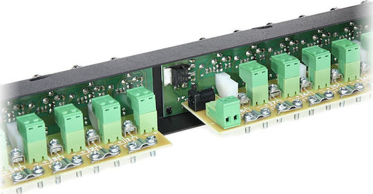 Delta Patch Panel για Rack 19" 16 Θυρών Κόκκινο