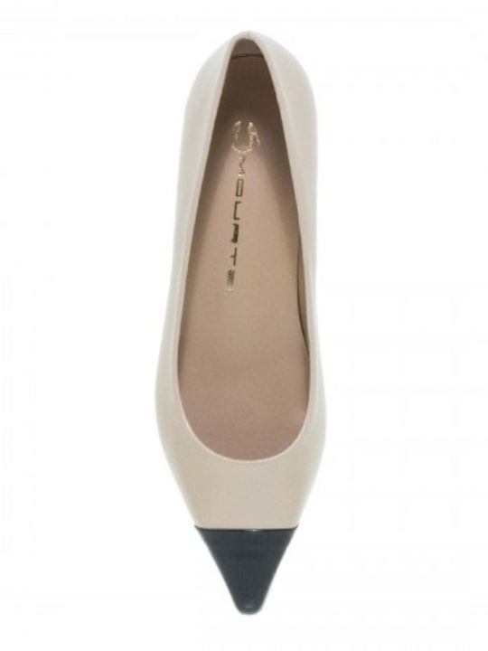 Leder Pumps Beige