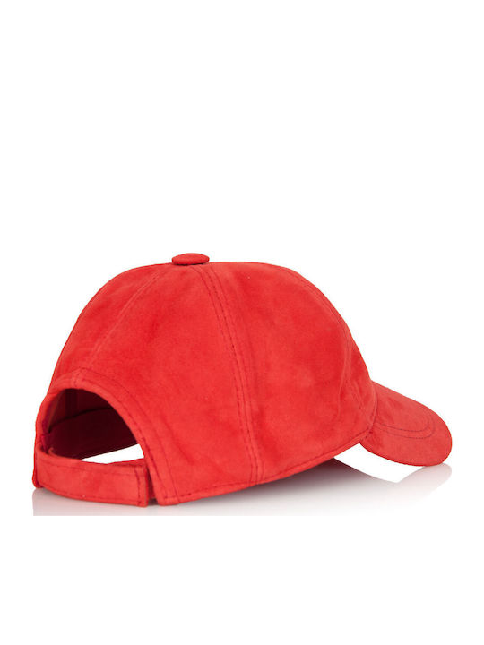 Leather Jockey Cap Mavrudis Mrdline 4910119 Carrot Unisex