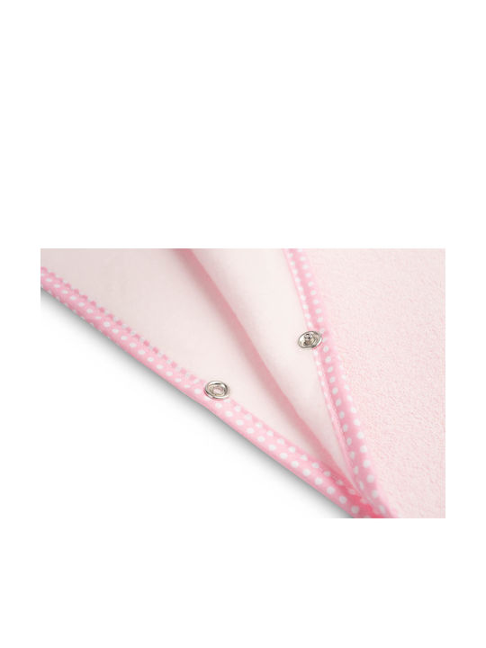 Sensillo Baby Bademantel & Kapuzenhandtuch mit Kapuze Rosa 55x60cm