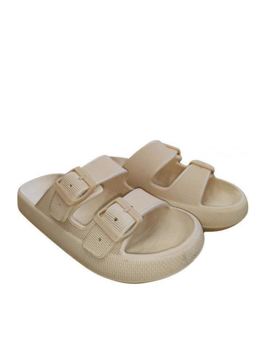 Kinder Flip Flops Beige