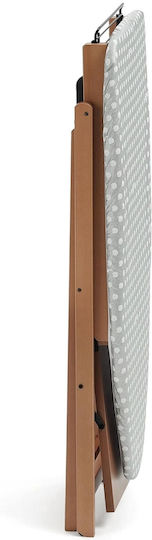 Wooden Ironing Board For Steam Iron Foldable 135x45x87cm