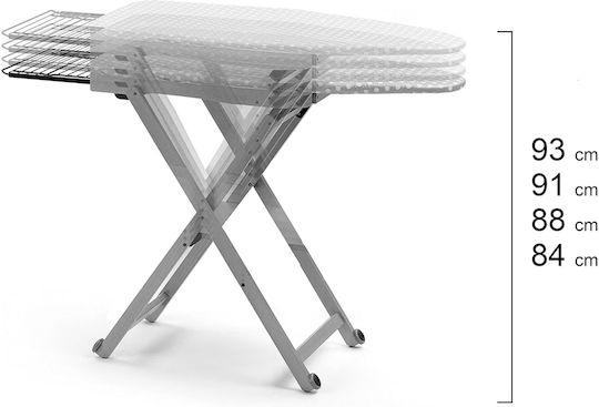 Stirolight Arit Bügelbrett Für Dampfbügeleisen Zusammenklappbar 135x45x93cm