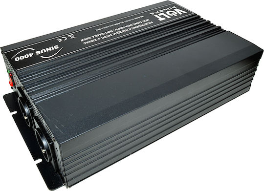 Volt Polska Inverter Αυτοκινήτου Καθαρού Ημιτόνου 2000W για Μετατροπή 24V DC σε 230V AC