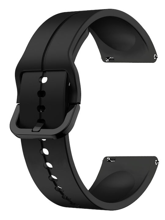 Honor Watch Gs Pro Ζώνη Ρολογιού Σιλικόνης Βρόχου 22mm Μαύρο