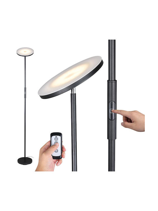 Bakaji LED Floor Lamp H175xW25cm. with Cool White Light 1600lm White