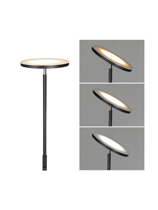 Bakaji LED Floor Lamp H175xW25cm. with Cool White Light 1600lm White