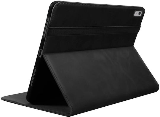 Rosso Deluxe Flip Cover Δερμάτινη Μαύρη (iPad Air 6, Air 5, Air 4)