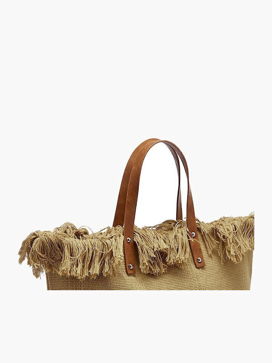 Bartuggi Wicker Beach Bag Beige
