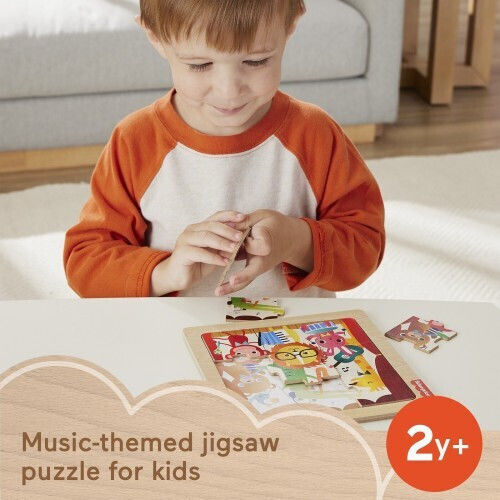 Ξύλινο Παιδικό Puzzle Μουσικά Όργανα 9pcs Fisher Price