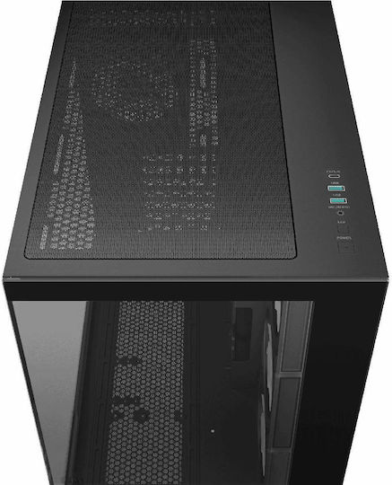 Deepcool CG530 4F Gaming Midi Tower Computer Case with Side Window and ARGB Lighting Black