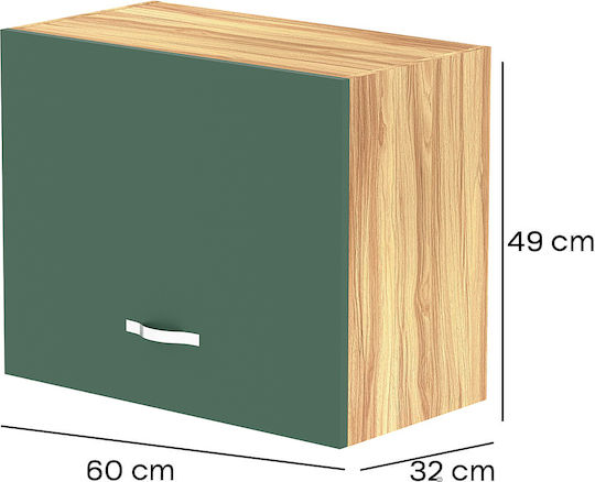 Комплект Кухненски Шкафове Висящи и Подови Green 60x32x49бр
