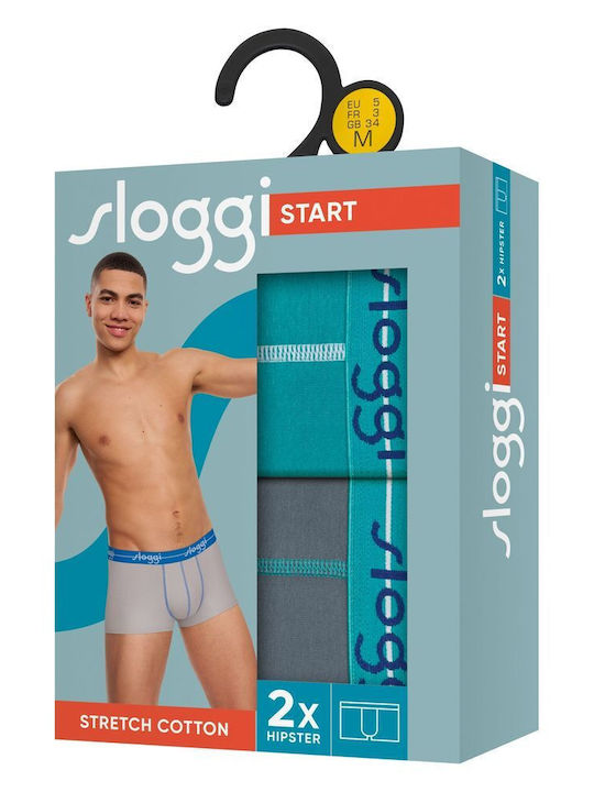Start Hipster C2p Men's Boxers Turquoise 2Pack