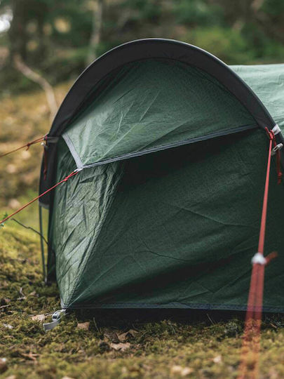 Robens Cress 1 Pro Χειμερινή Σκηνή Camping Τούνελ Ορειβασίας Πράσινη με Διπλό Πανί για 1 Άτομο Αδιάβροχη 4000mm 270x120x95εκ.