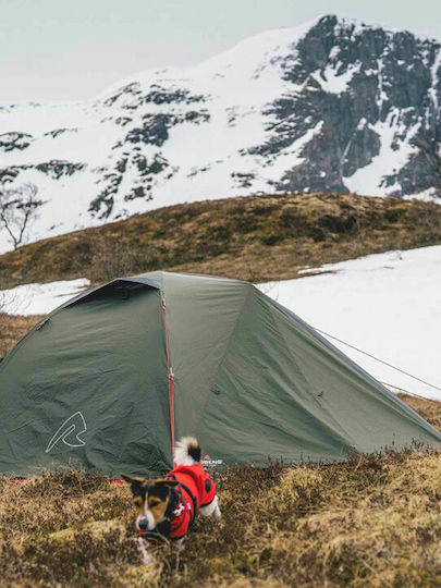 Robens Aster 2 Pro Camping Tent Igloo Mountaineering Green with Double Cloth 3 Seasons for 2 People Waterproof 4000mm 220x240x110cm