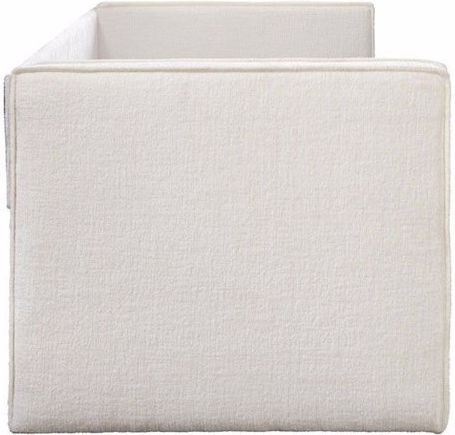 Calmo Two-Seater Couch Bed Cream 90x190 cm