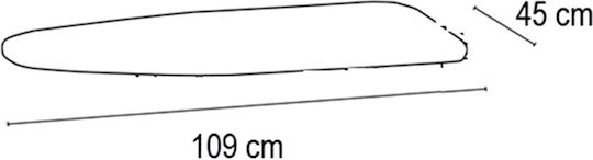 Arredamenti Italia Σιδερόπανο Λευκό 109x45cm