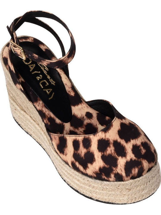 Platforme Dama Tip Espadrile Maro