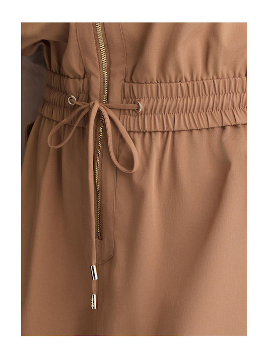 Γυναικεία Ολόσωμη Φόρμα Καφέ, Nude Brown