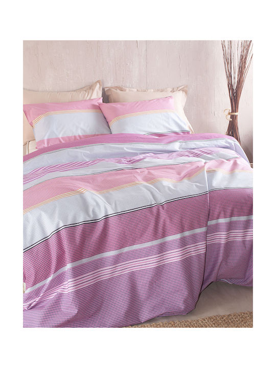 Rythmos Boost Kissenbezug-Set mit Umschlagumschlag Pink 50x70cm.